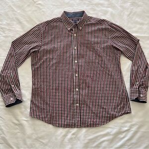 MIX & NY Red and Black Button-down Collared Long Sleeve Shirt